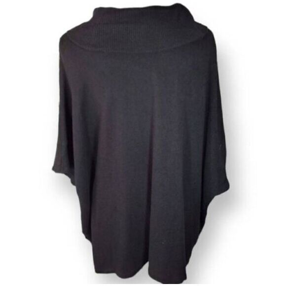 BANANA REPUBLIC BLACK SWEATER PONCHO SZ.M/L EUC. - Picture 4 of 5